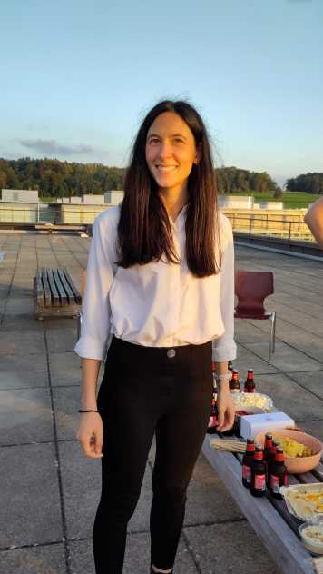 Dr. Aguzzi on the rooftop of the HIL building at campus Hönggerberg