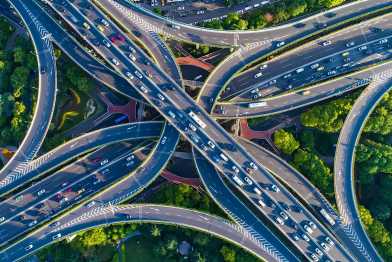 aerial view of Ganga expressway